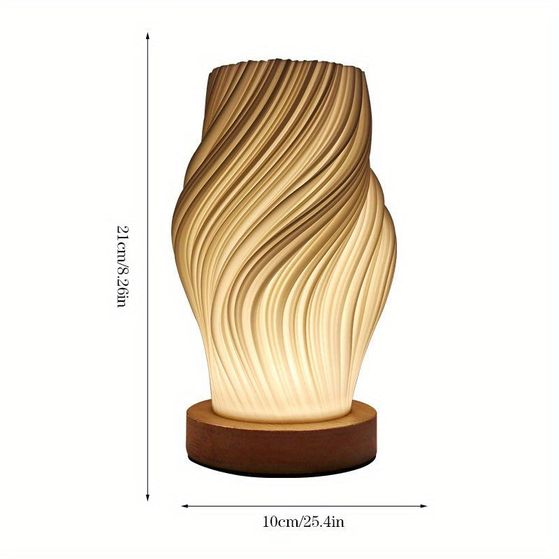 Swirl Sculptural LED Table Lamp