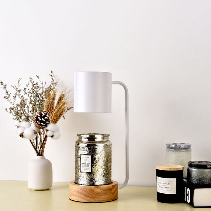 Japandi Wood and Metal Table Lamp
