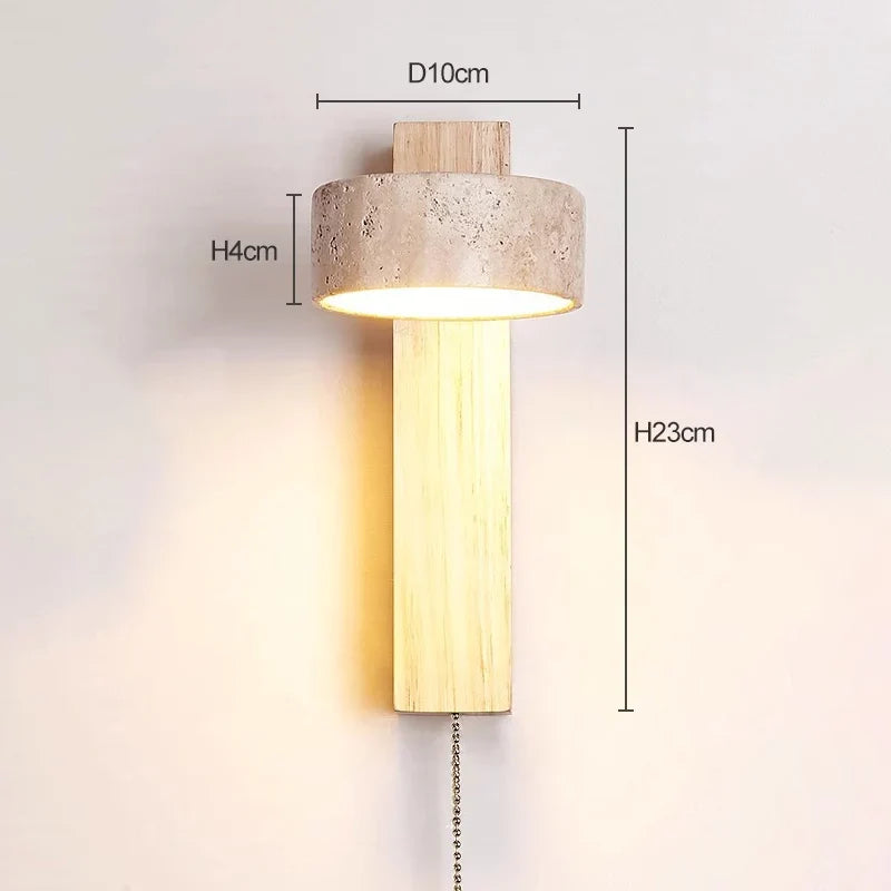 Eclat Travertine Wall Lamp