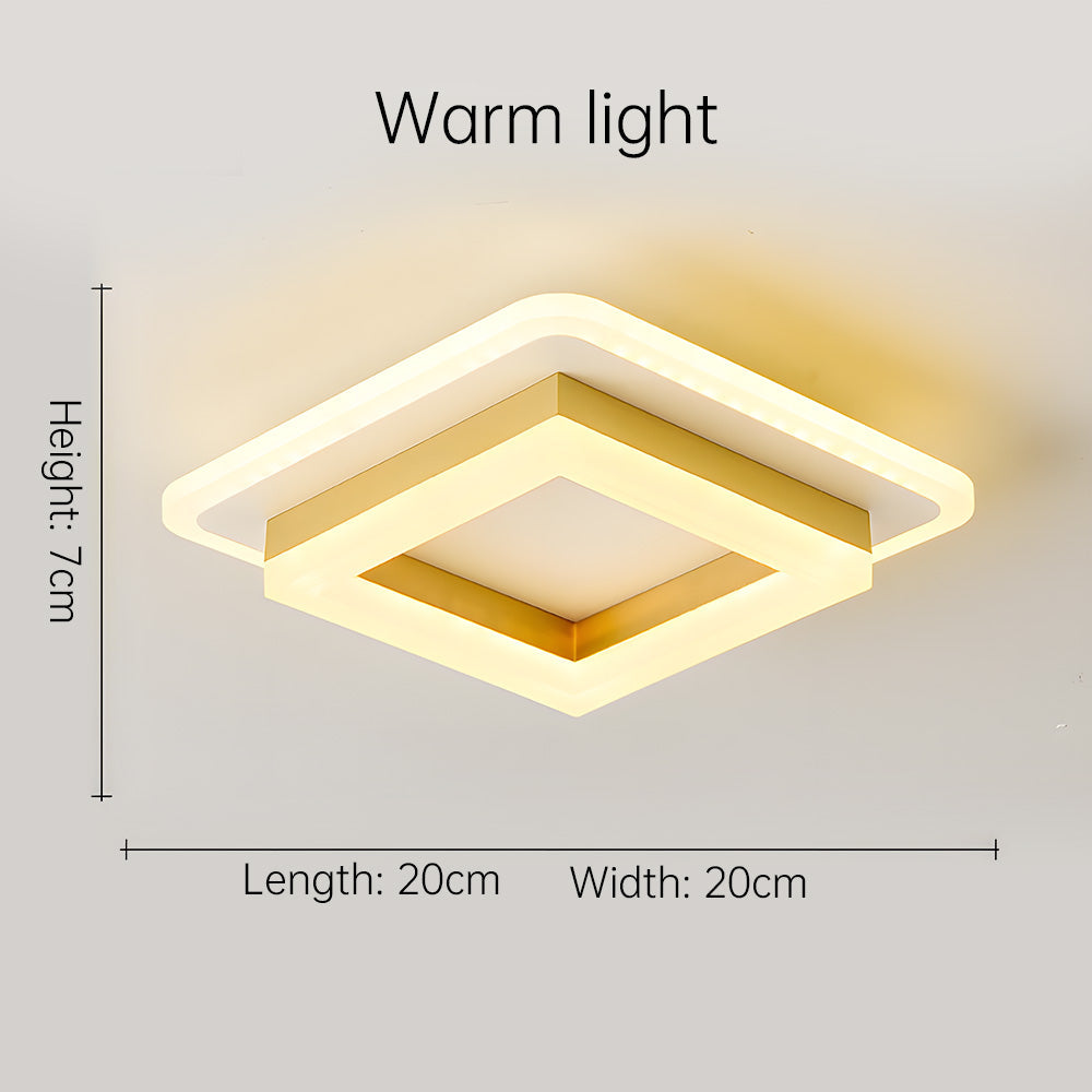 Square LED Flush Mount Ceiling Light