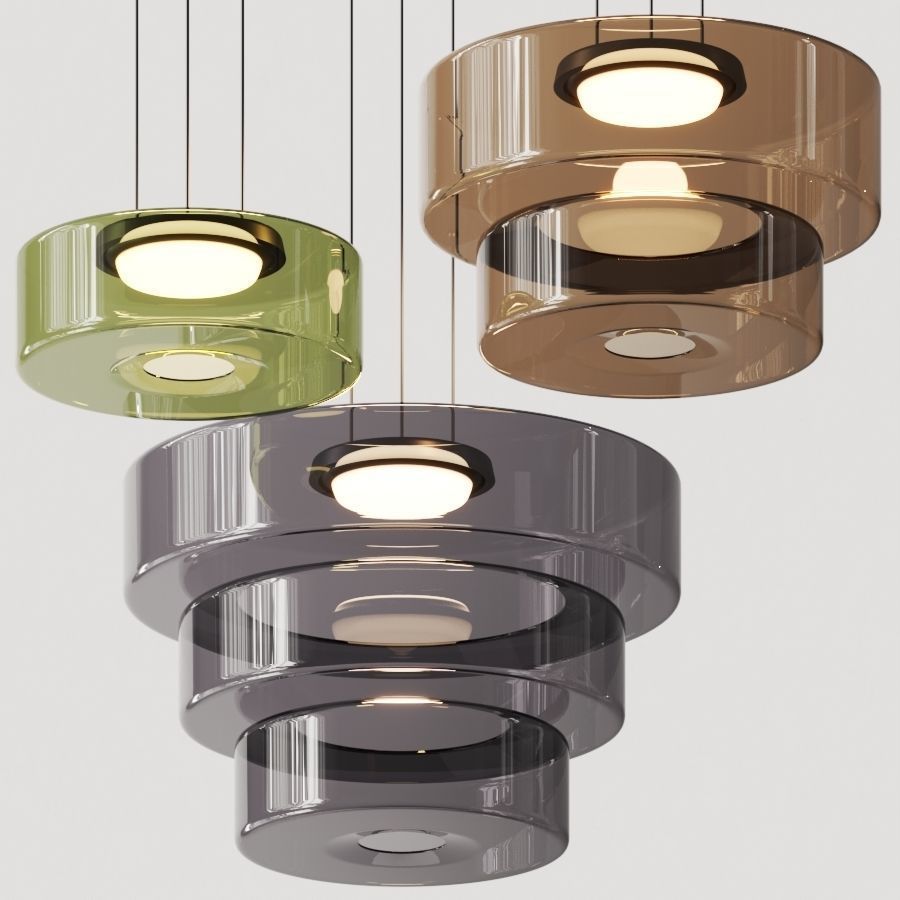 Bauhaus Layered Glass Pendant Lamp