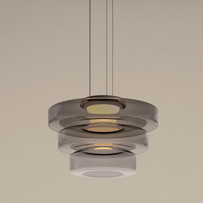 Bauhaus Layered Glass Pendant Lamp