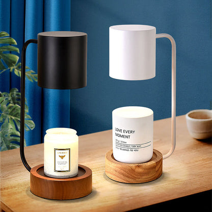 Japandi Wood and Metal Table Lamp