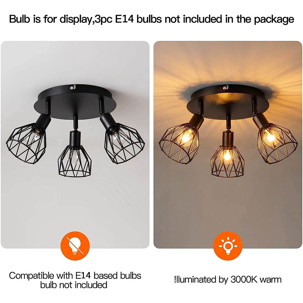 Industrial Adjustable Spotlight Ceiling Light