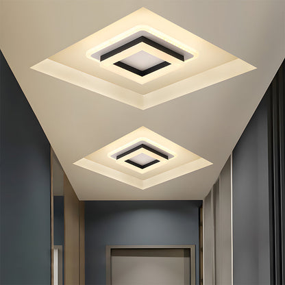 Square LED Flush Mount Ceiling Light