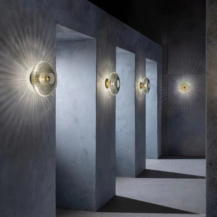 Nordic Vintage Glass Wall Sconce