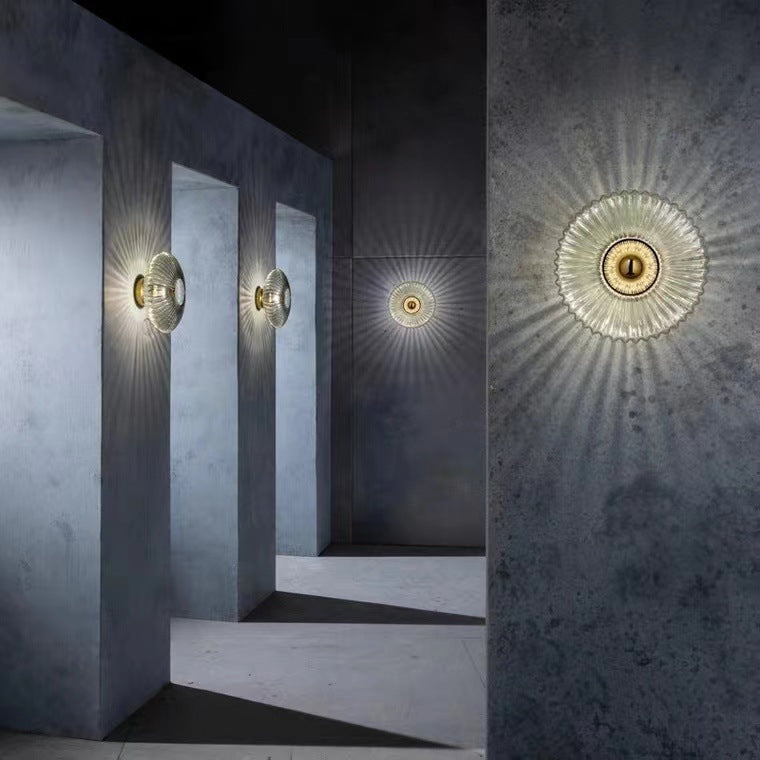 Nordic Vintage Glass Wall Sconce