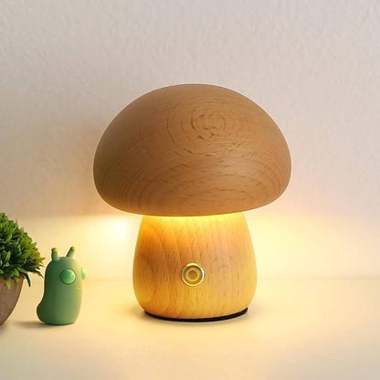 Portobello Mushroom Wood Night Light