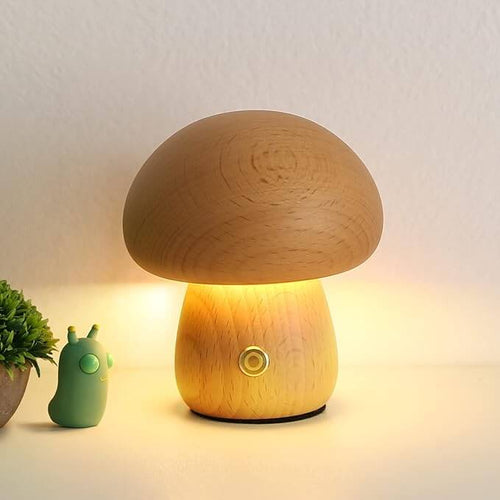 Portobello Mushroom Wood Night Light