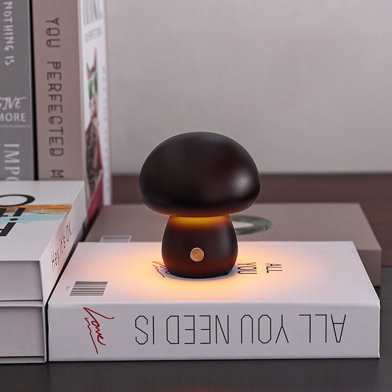 Portobello Mushroom Wood Night Light
