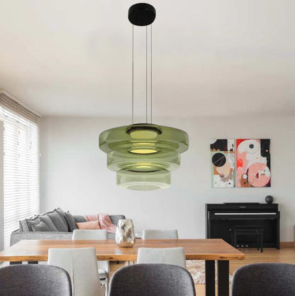 Bauhaus Layered Glass Pendant Lamp