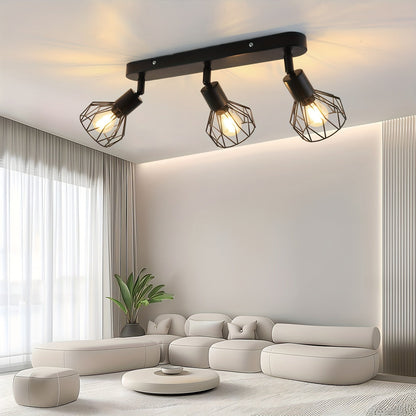 Vintage 3-Light Ceiling Spotlight