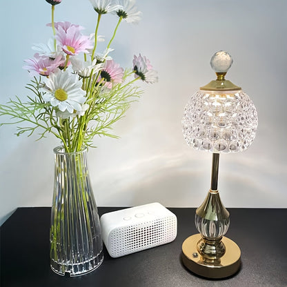 Crystal Touch Rechargeable Table Lamp