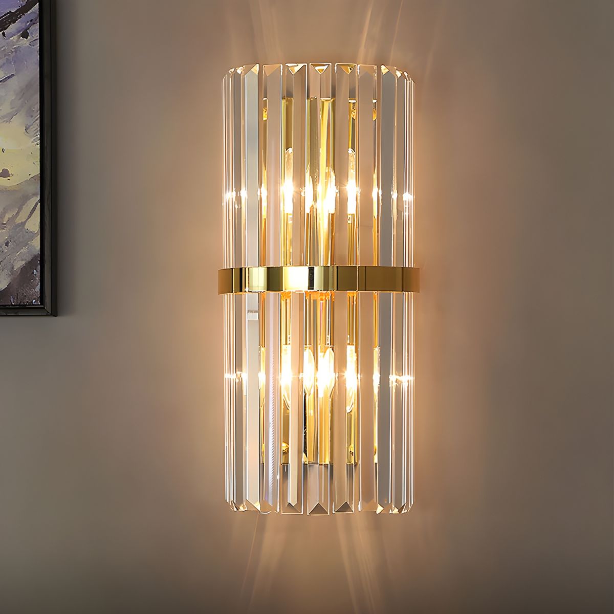 Crystal Stainless Steel Wall Light