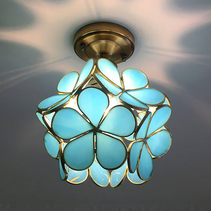 Retro Flower Flush Mount Ceiling Light
