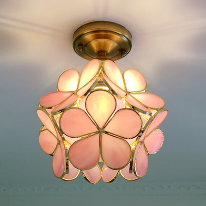 Retro Flower Flush Mount Ceiling Light