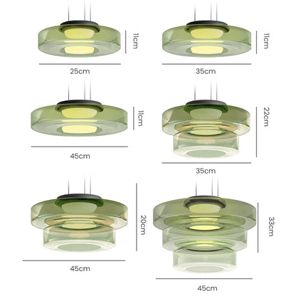Bauhaus Layered Glass Pendant Lamp