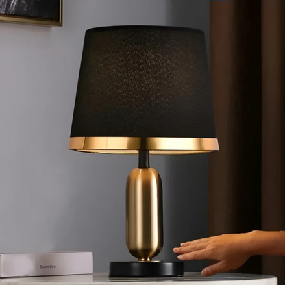 Vintage Black and Gold Table Lamp