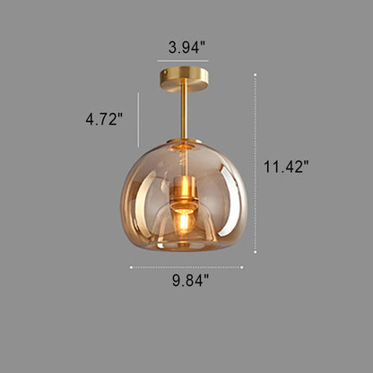 Nordic Glass Ball Ceiling Light