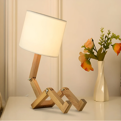Rilna Flexible Wooden Table Lamp