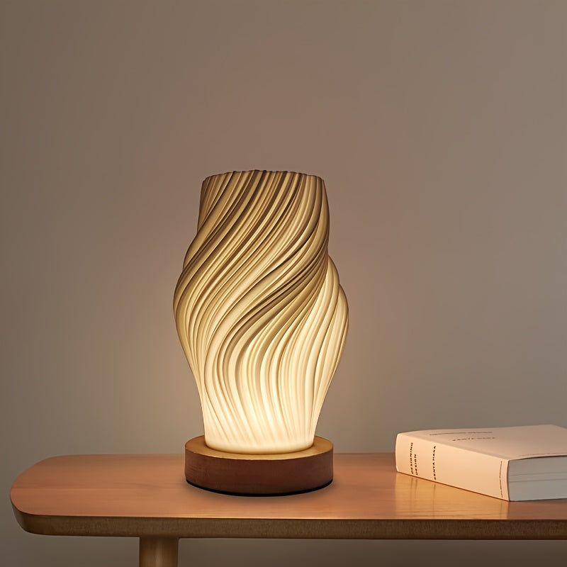 Swirl Sculptural LED Table Lamp