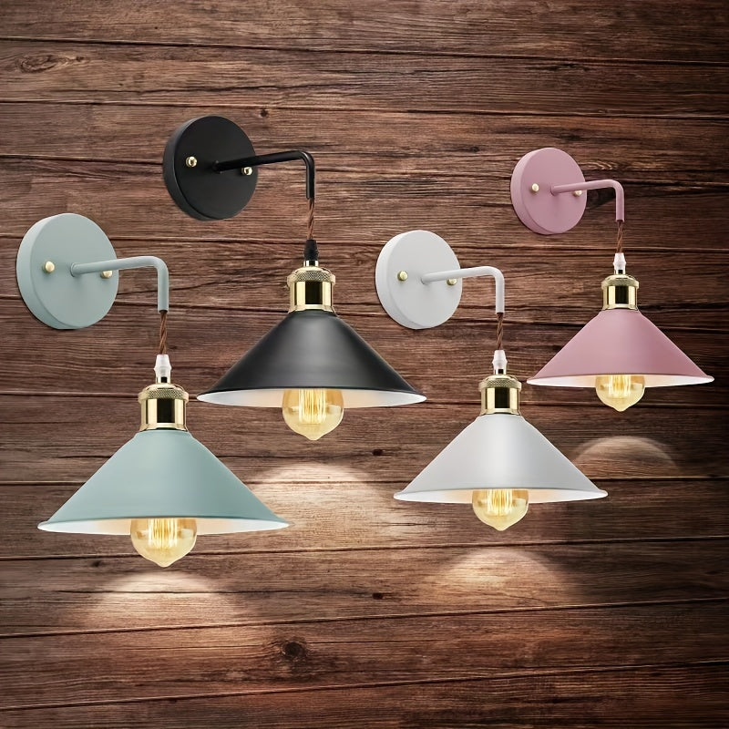 Oil-Rubbed Metal Wall Sconce, Set of 2