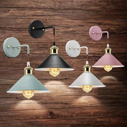 Oil-Rubbed Metal Wall Sconce, Set of 2