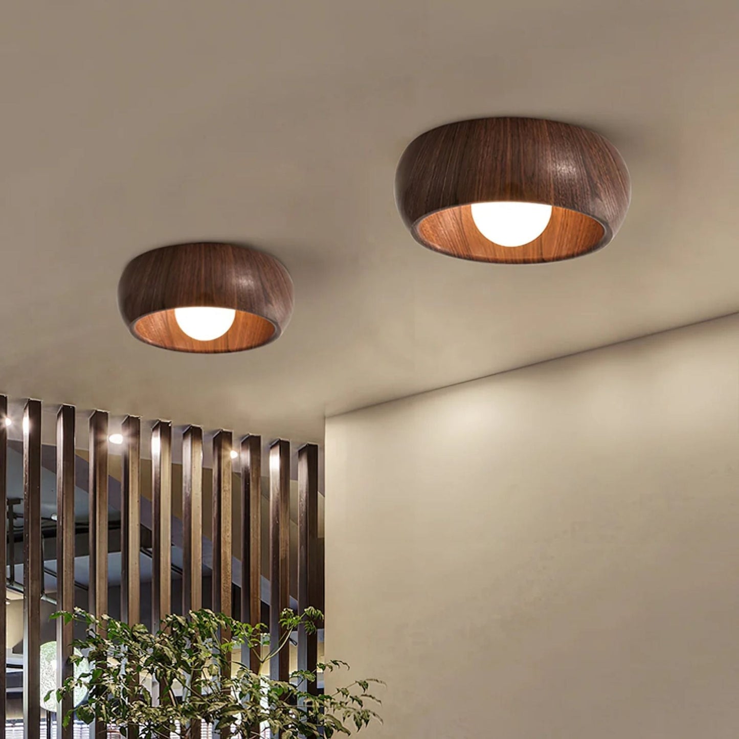 Albanora Wooden LED Ceiling Lamp