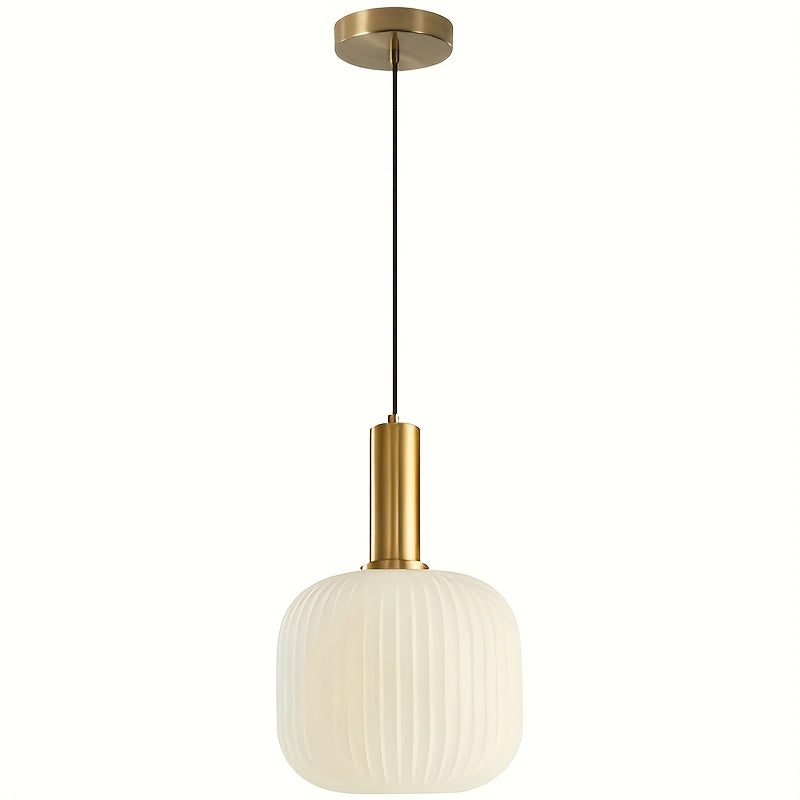 Striped Glass Pendant Light