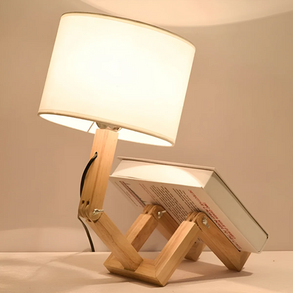 Rilna Flexible Wooden Table Lamp
