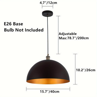 Vintage Industrial Dome Pendant Light