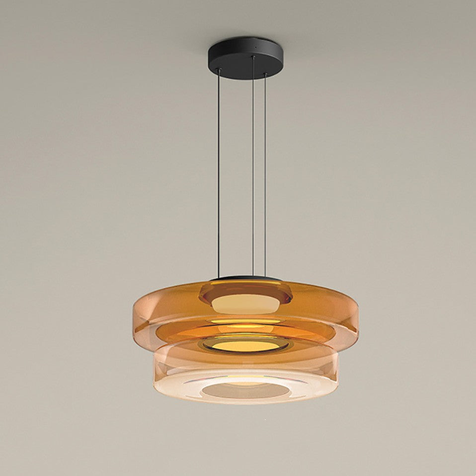 Bauhaus Layered Glass Pendant Lamp