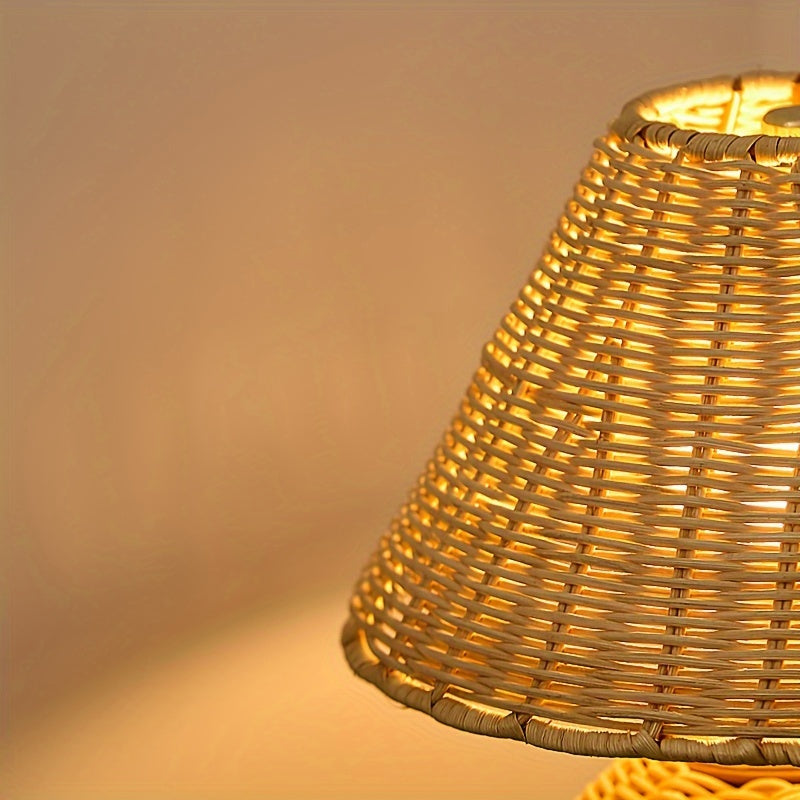 Bamboo Woven Desk Lamp