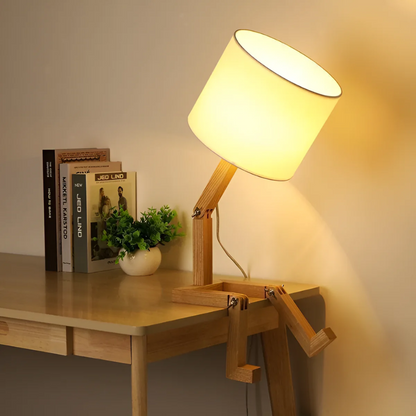 Rilna Flexible Wooden Table Lamp
