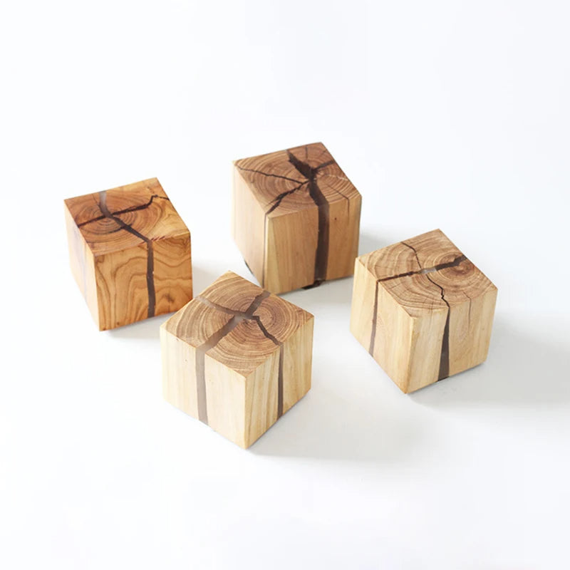 WoodAura Hand-Carved Wood and Resin Wall Light