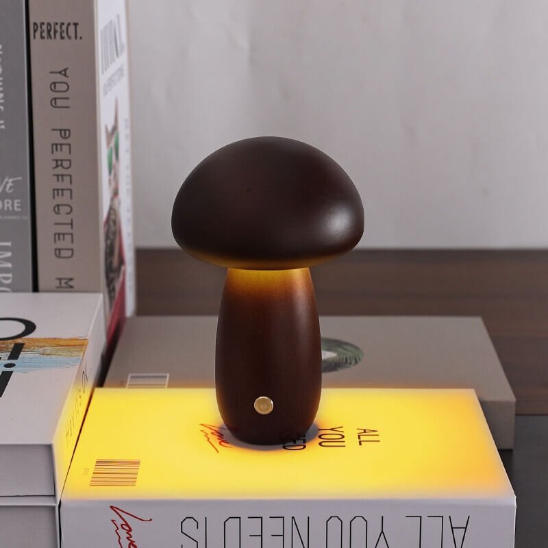 Portobello Mushroom Wood Night Light