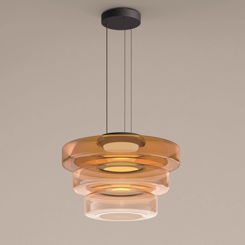 Bauhaus Layered Glass Pendant Lamp