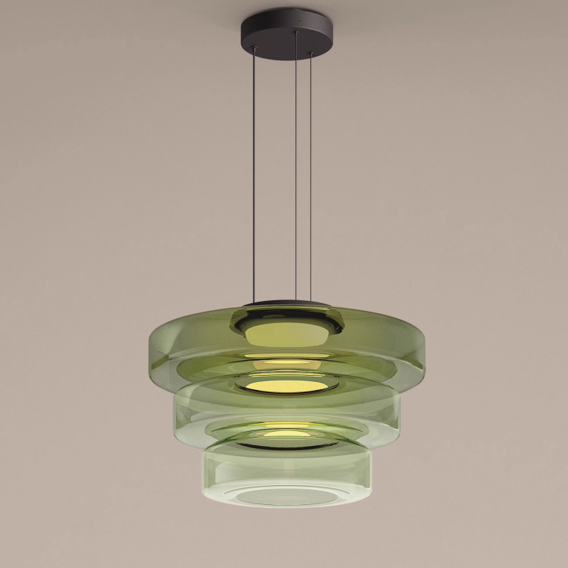 Bauhaus Layered Glass Pendant Lamp