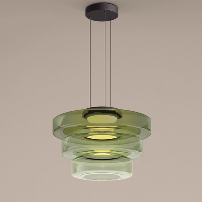 Bauhaus Layered Glass Pendant Lamp