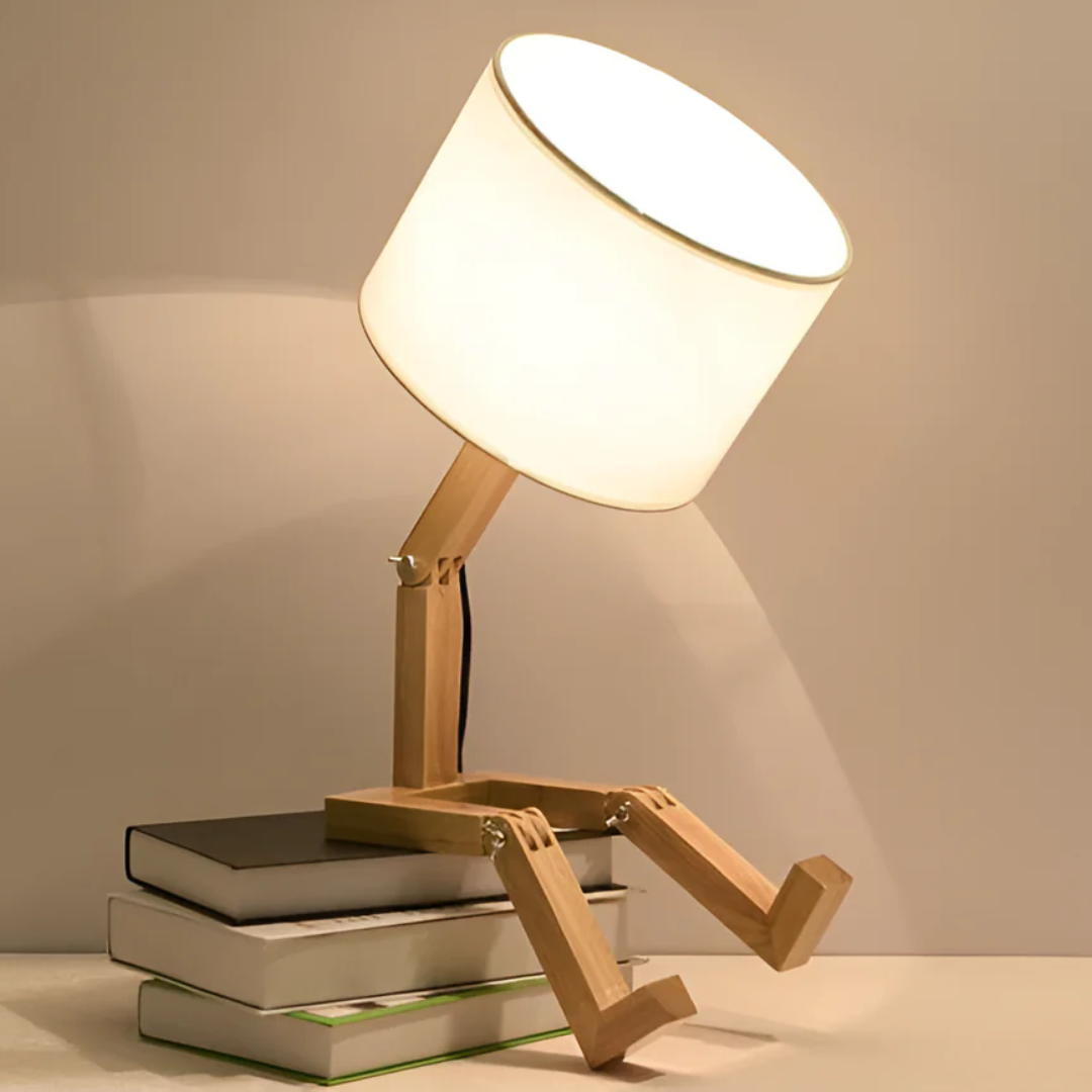 Rilna Flexible Wooden Table Lamp