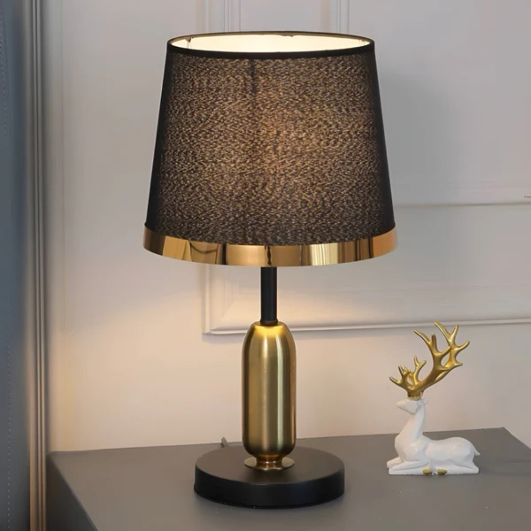 Vintage Black and Gold Table Lamp