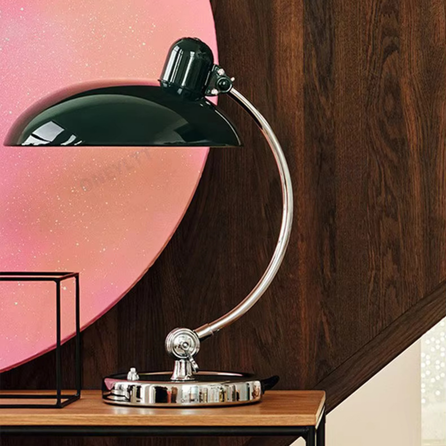 ScandiArc Curved Metal Table Lamp