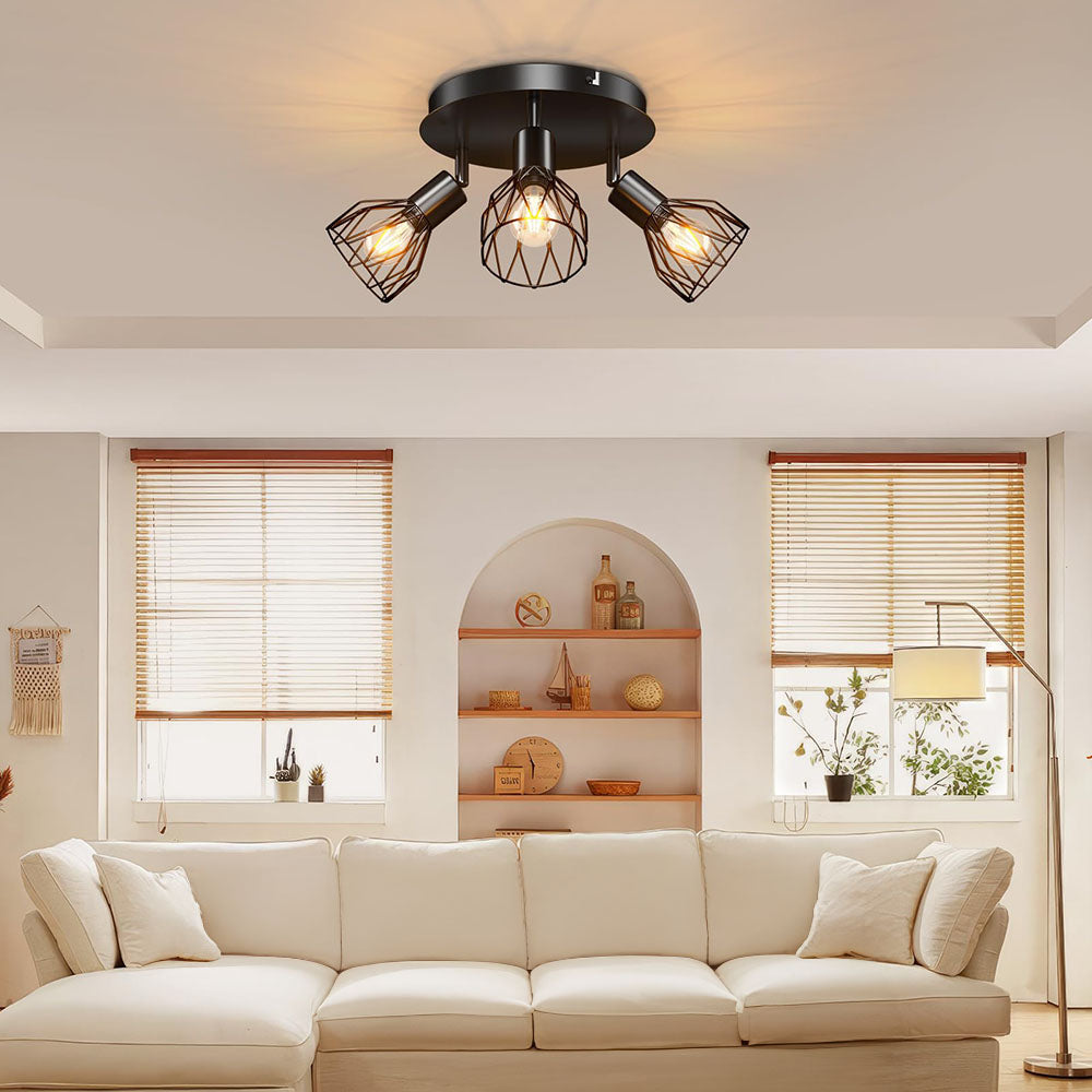 Industrial Adjustable Spotlight Ceiling Light