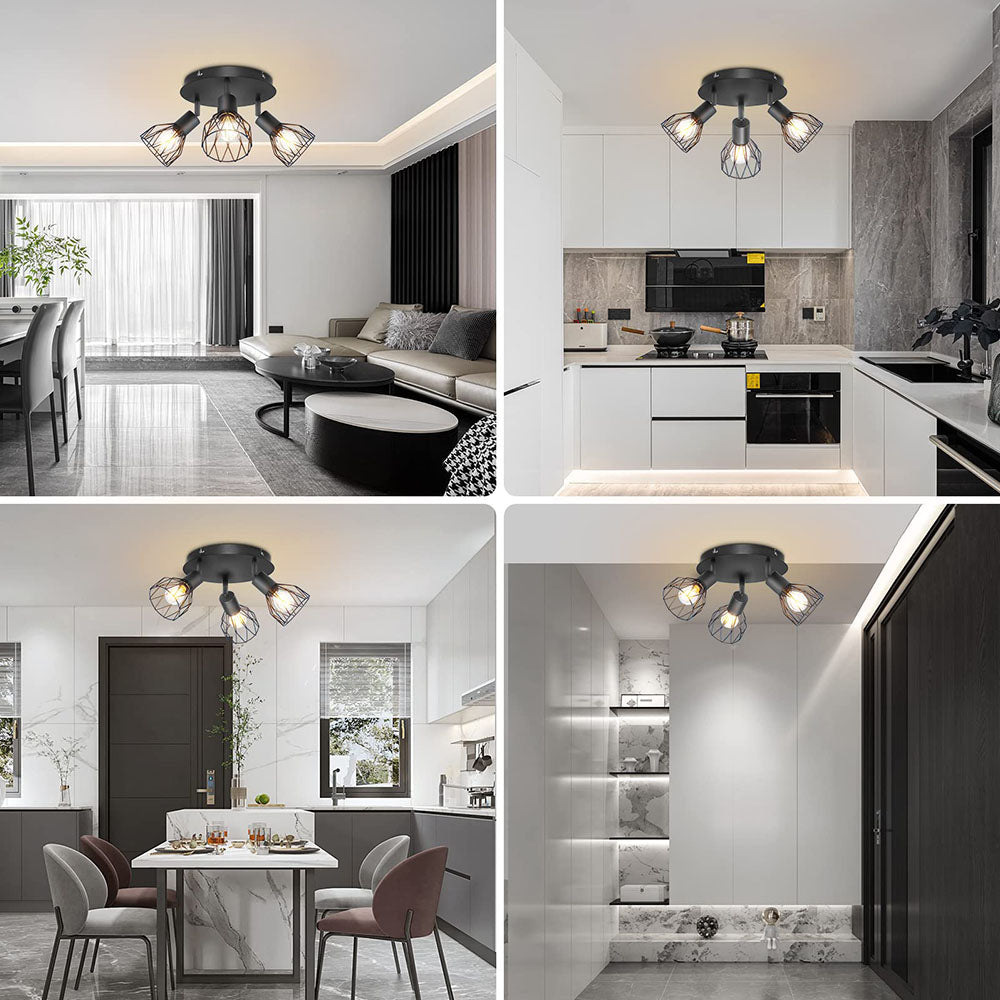 Industrial Adjustable Spotlight Ceiling Light