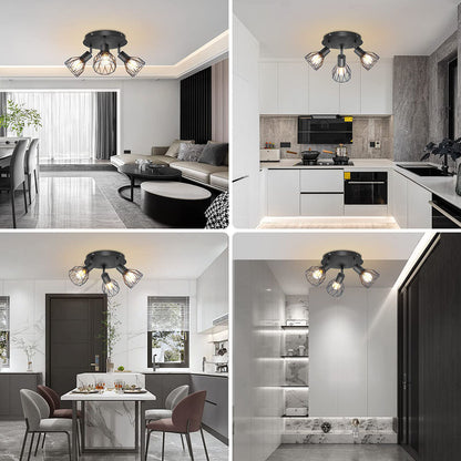 Industrial Adjustable Spotlight Ceiling Light
