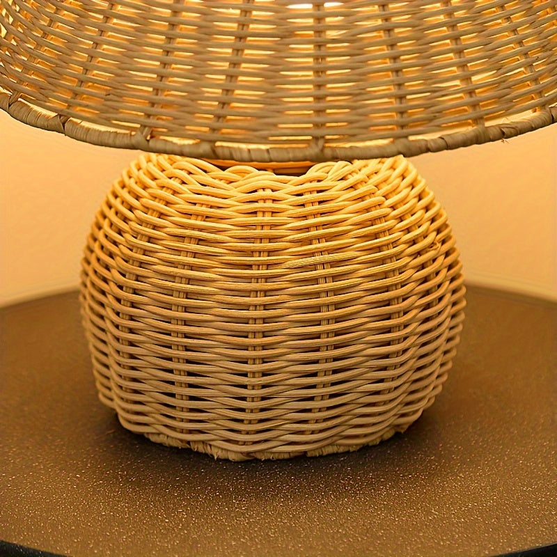 Bamboo Woven Desk Lamp