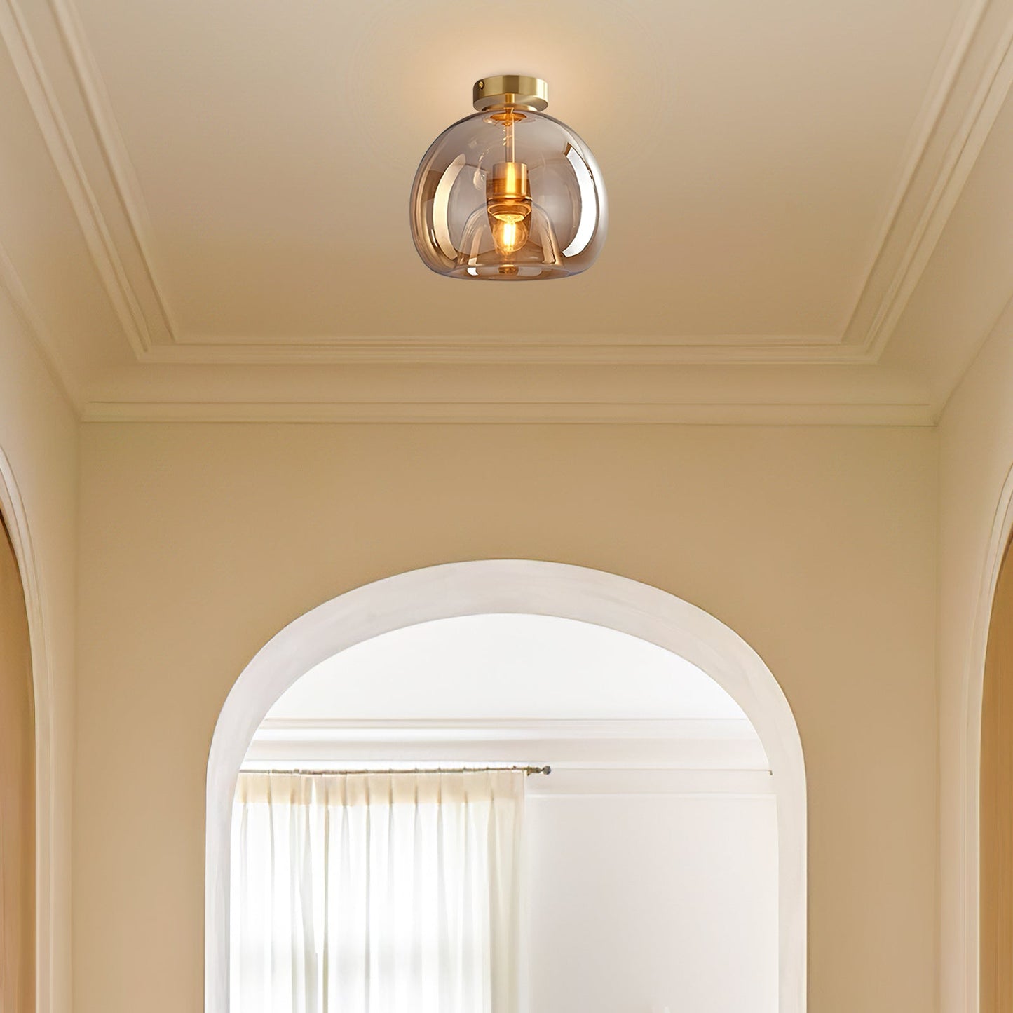Vintage Bubble Glass Ceiling Light