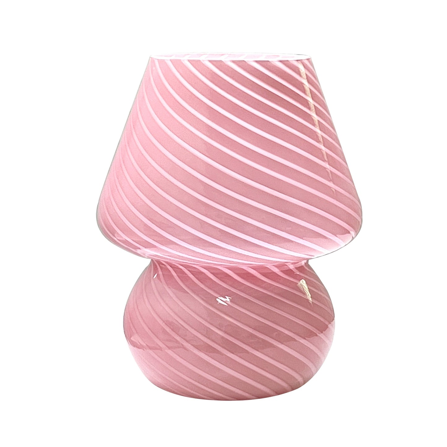 Murano-Style Glass Mushroom Lamp