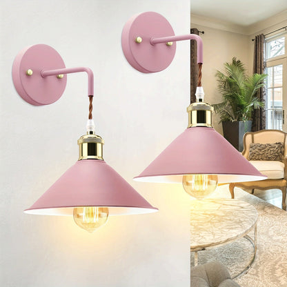 Oil-Rubbed Metal Wall Sconce, Set of 2