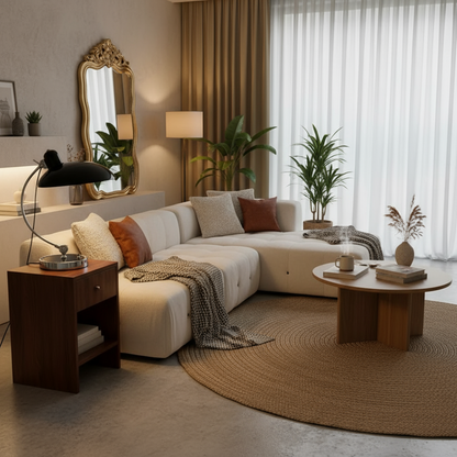 ScandiArc Curved Metal Table Lamp